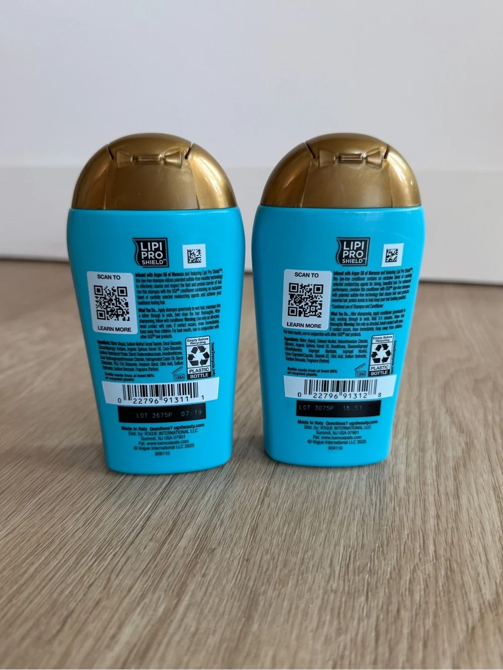 OGX Renewing + Argan Oil of Morocco Shampoo & Conditioner 3 oz. Each Travel SET